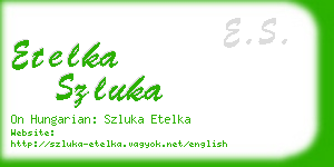 etelka szluka business card